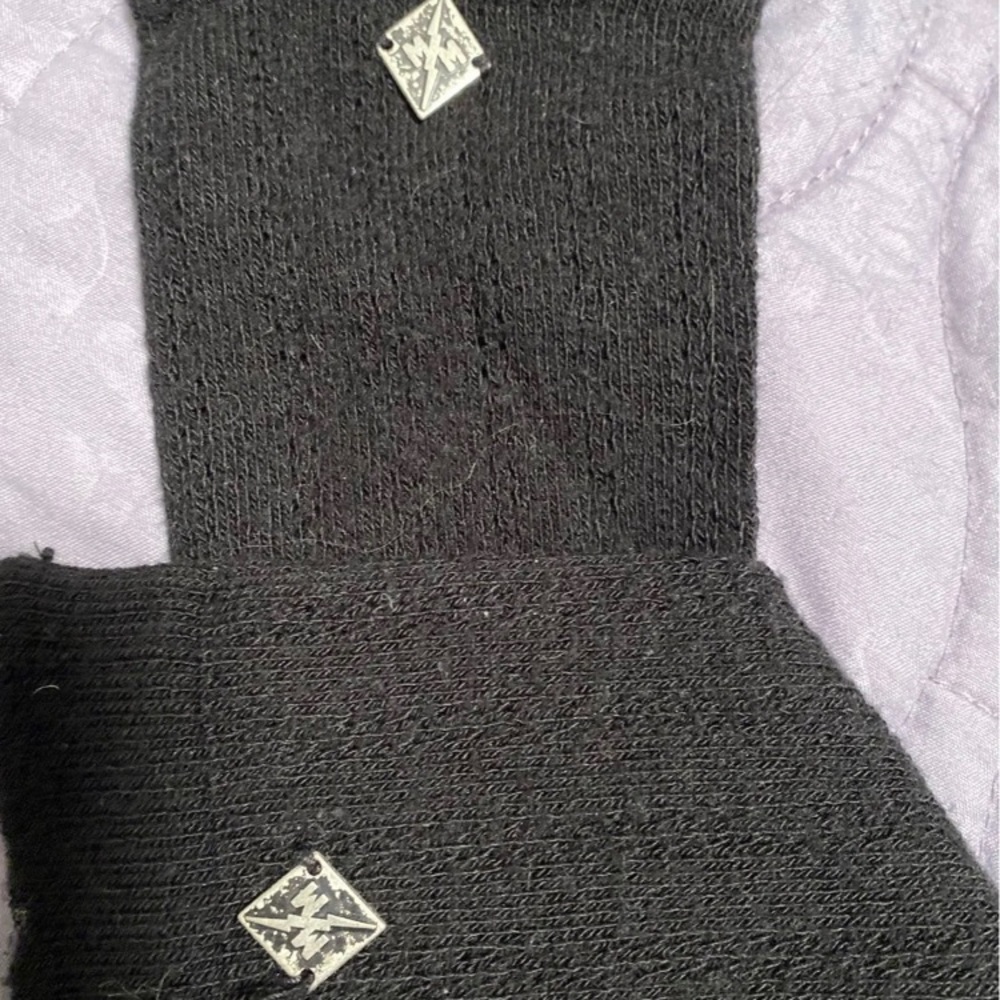 Metal Mulisha long black socks/ stockings
